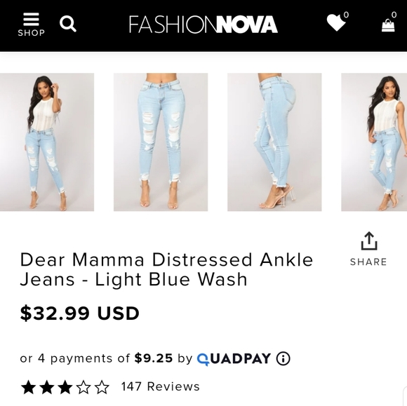 Fashion Nova Denim - Fashionnova jeans